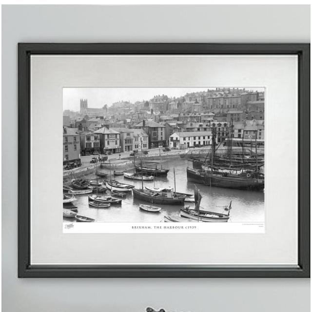 'Brixham, the Harbour C1939' - Picture Frame Photograph Print on Paper The Francis Frith Collection Size: 45cm H x 60cm W x 2.3cm D on Productcaster.