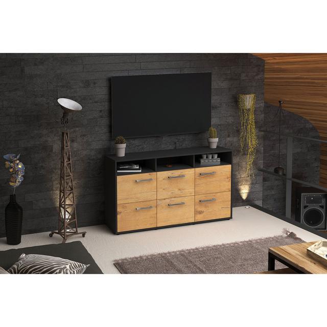 Belniak TV Stand for TVs up to 60 Brayden Studio Colour: Oak/Anthracite on Productcaster.