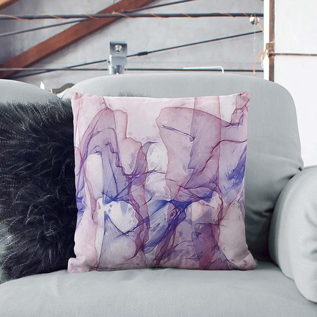 Abstract Square Throw Cushion East Urban Home Size: 40cm H x 40cm W x 15cm D, Backing Colour: White on Productcaster.