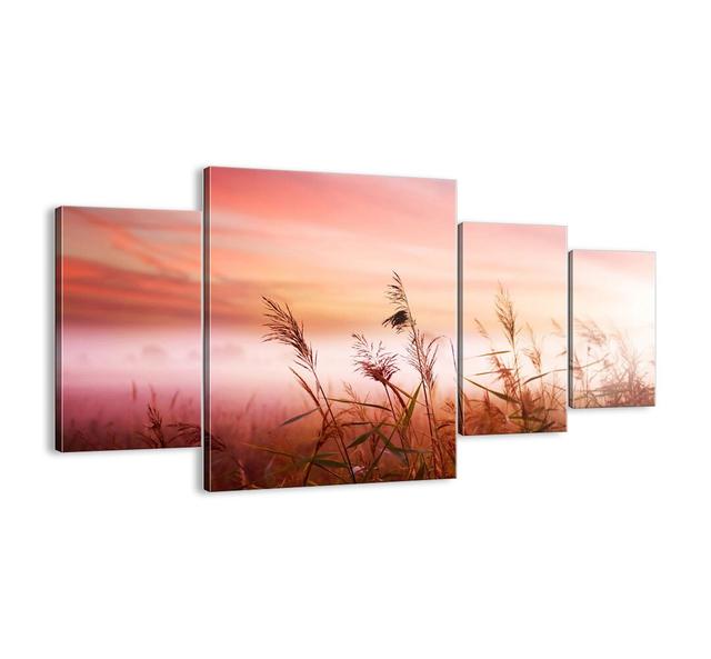 Kites, Dandelions, Wind - 4 Piece Unframed Photograph Print Set on Canvas Brayden Studio Size: 90cm H x 160cm W x 1.8cm D on Productcaster.