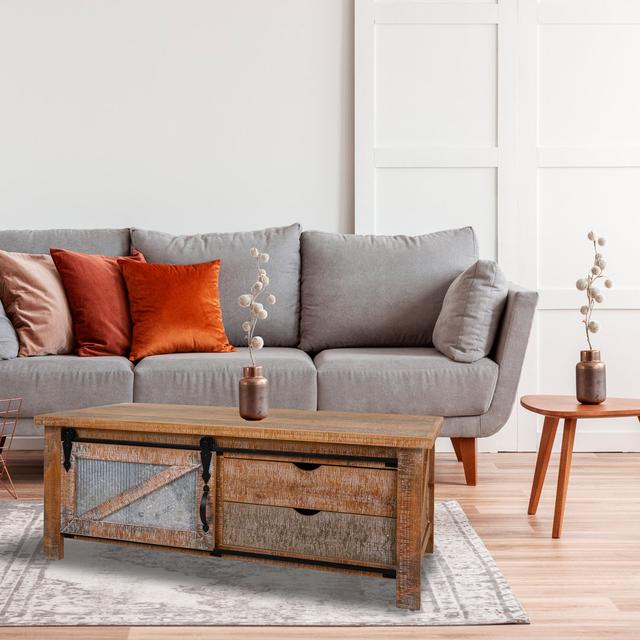 Colbourne Solid Wood Coffee Table Union Rustic on Productcaster.