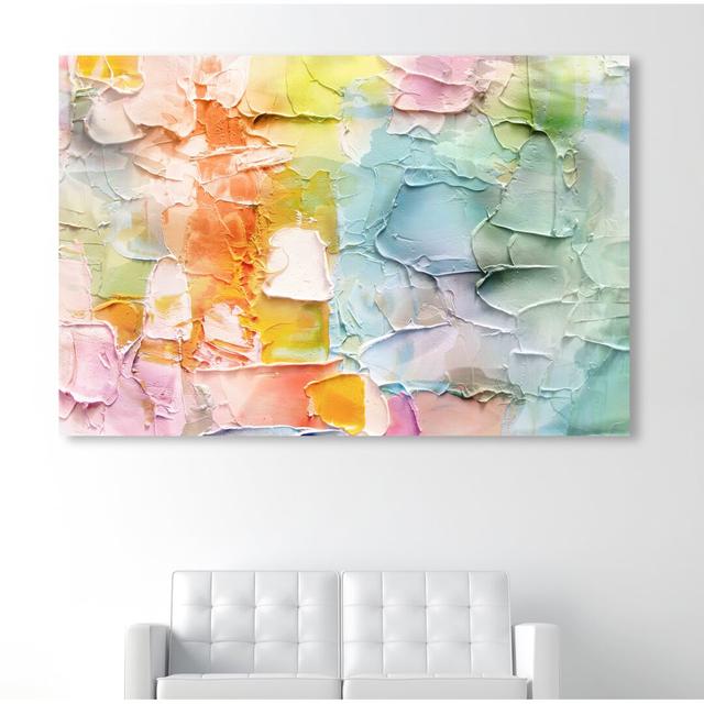 Morning Singing Abstract - Print East Urban Home Format: Wrapped Canvas, Size: 81.28cm H x 119.38cm W x 1.27cm D on Productcaster.