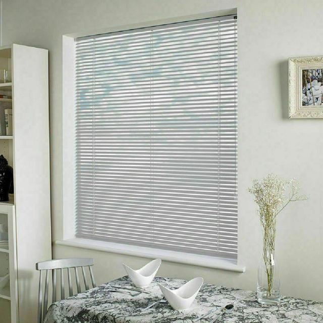 PVC Metal Venetian Blind Symple Stuff Finish: White, Size: 213 cm L x 240 cm W on Productcaster.