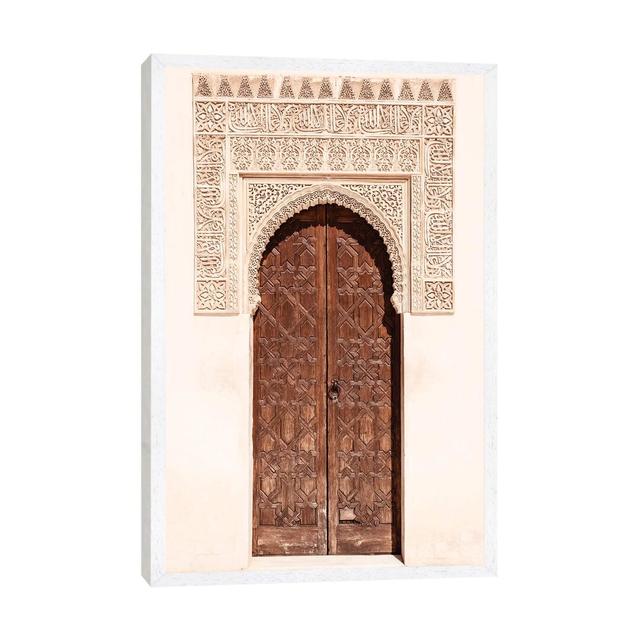 Arab Door In The Alhambra by Philippe Hugonnard - Print on Canvas Bloomsbury Market Format: White Framed, Size: 152.4cm H x 101.6cm W x 3.81cm D on Productcaster.