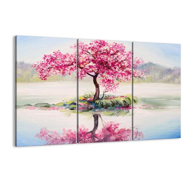 Spring Festival - 3 Piece Unframed Graphic Art Print Set on Canvas Brayden Studio Size: 70cm H x 105cm W x 1.8cm D on Productcaster.