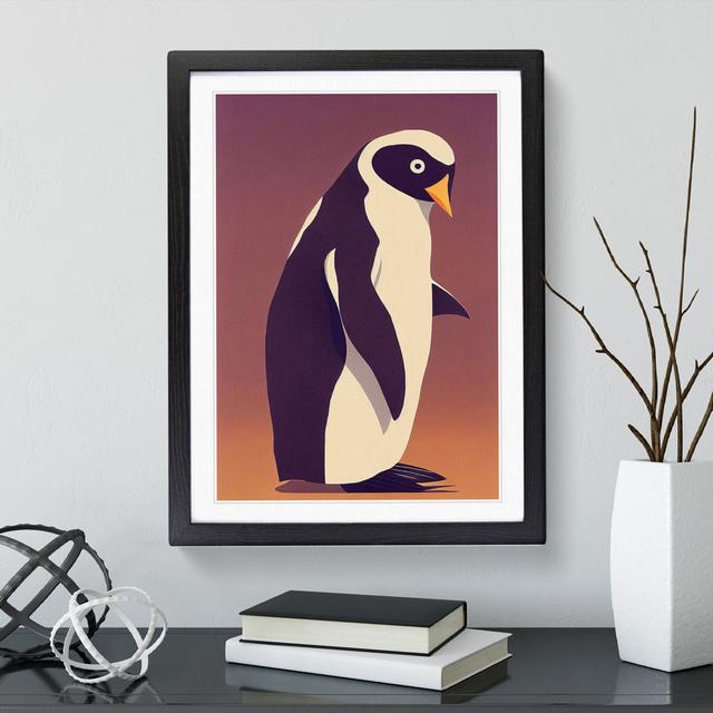 Profile Of A Penguin No.1 - Single Picture Frame Print 17 Stories Frame Colour: Black Framed, Size: 64cm H x 46cm W x 2cm D on Productcaster.