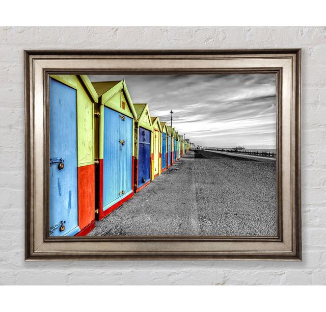 Rainbow Of Huts - Print Bright Star Size: 100cm H x 141.4cm W x 8cm D on Productcaster.