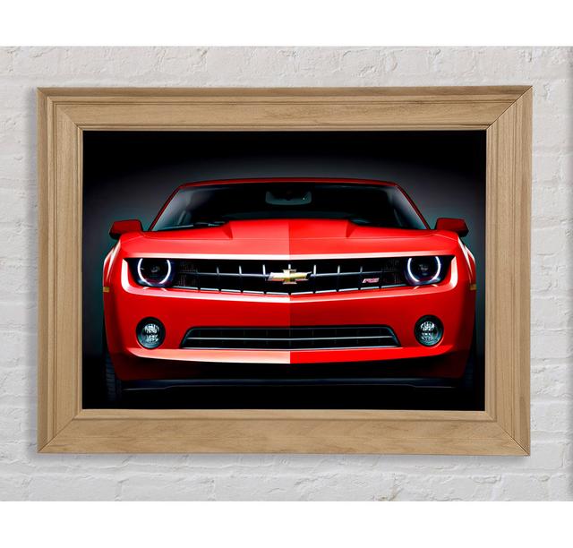 Chevy Camaro Front Grill Framed Print Bright Star Size: 42cm H x 59.7cm W on Productcaster.