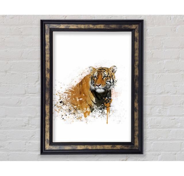 Tiger Splash Framed Print Bright Star Size: 42cm H x 59.7cm W on Productcaster.