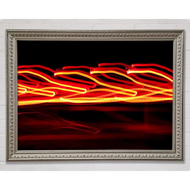 Red Light Beams Framed Print Bright Star Size: 21cm H x 29.7cm W x 3cm D on Productcaster.