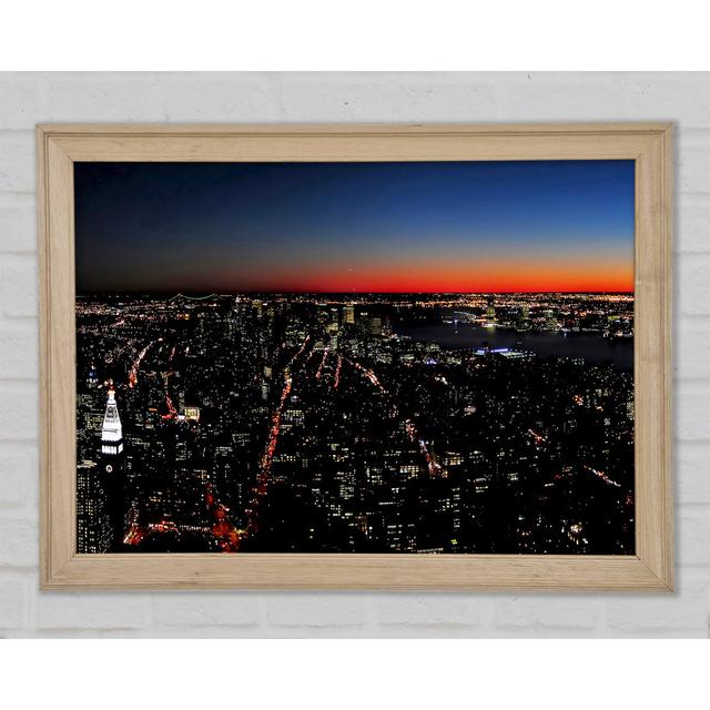 Empire State Building Glow - Single Picture Frame Art Prints Bright Star Size: 21cm H x 29.7cm W on Productcaster.