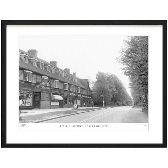 'Little Chalfont, Cokes Lane C1955' by Francis Frith - Picture Frame Photograph Print on Paper The Francis Frith Collection Size: 45cm H x 60cm W x 2. on Productcaster.