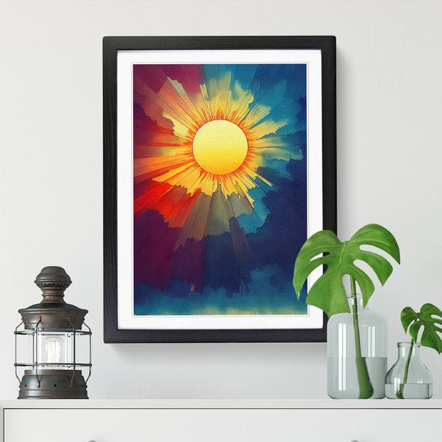 Lillyjo Magical Sun Vol.2 - Picture Frame Print 17 Stories Frame Option: Black, Size: 34cm H x 25cm W on Productcaster.