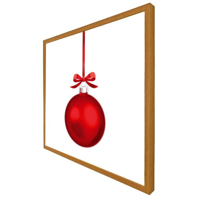 Vian Christmas Ornament - Single Picture Frame Art Prints The Seasonal Aisle Size: 41cm H x 41cm W x 4cm D, Frame Colour: White on Productcaster.