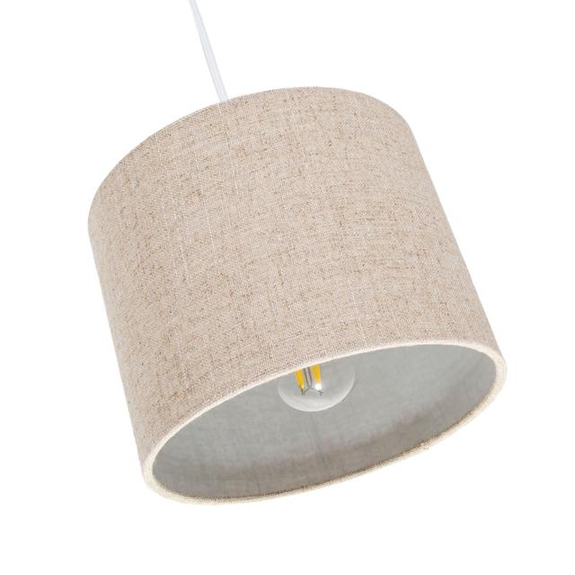 30cm Linen Drum Lamp Shade 17 Stories Colour: Taupe, Size: 15cm H x 20cm W x 20cm D on Productcaster.