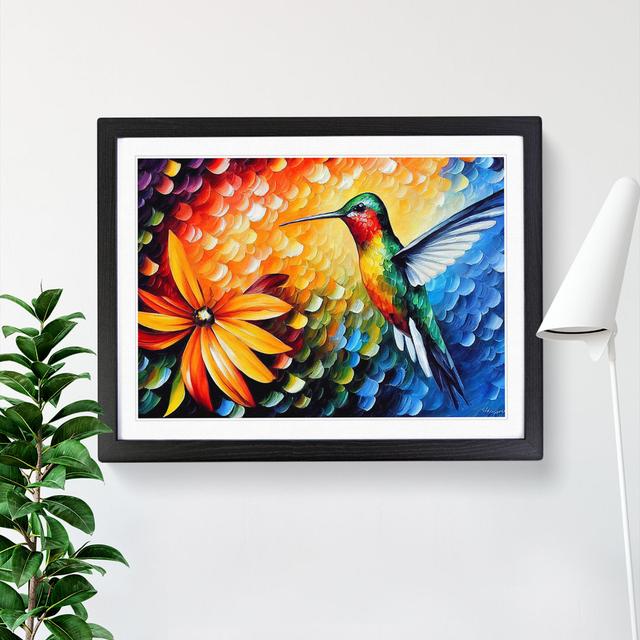 Hummingbird Vol.2 Abstract - Picture Frame Graphic Art Metro Lane Size: 46cm H x 64cm W x 2cm D, Frame Colour: Black Framed on Productcaster.