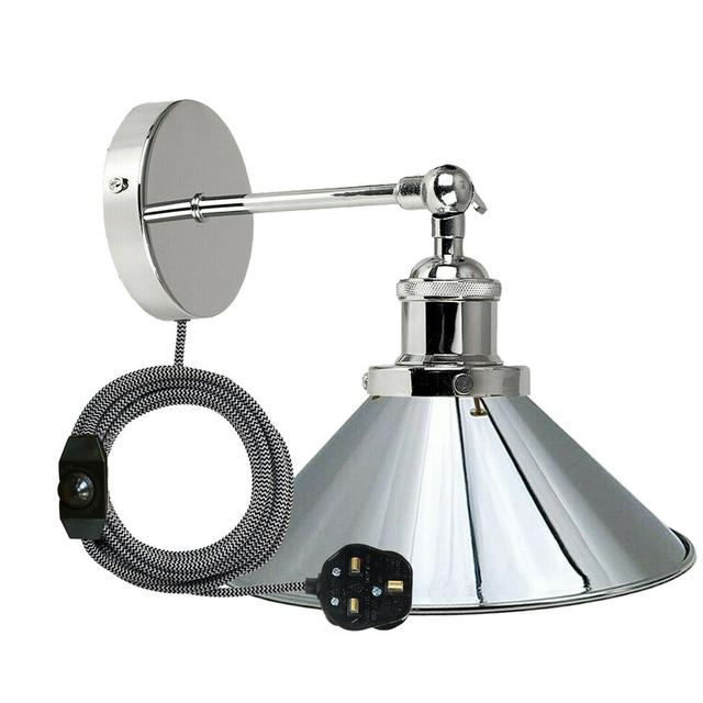 Caribe Plug-in Armed Sconce Breakwater Bay Fixture Finish: Chorme on Productcaster.