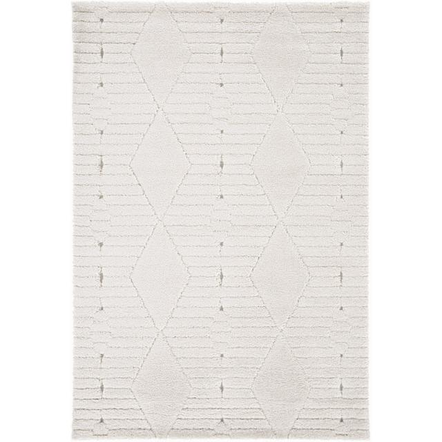 Lobke Geometric Machine Woven Cream Area Rug 17 Stories Rug Size: Rectangle 120 x 170cm on Productcaster.