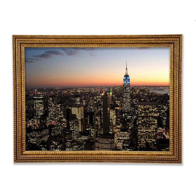 NYC The City That Never Sleeps - Single Picture Frame Art Prints Ebern Designs Size: 29.7cm H x 42cm W on Productcaster.