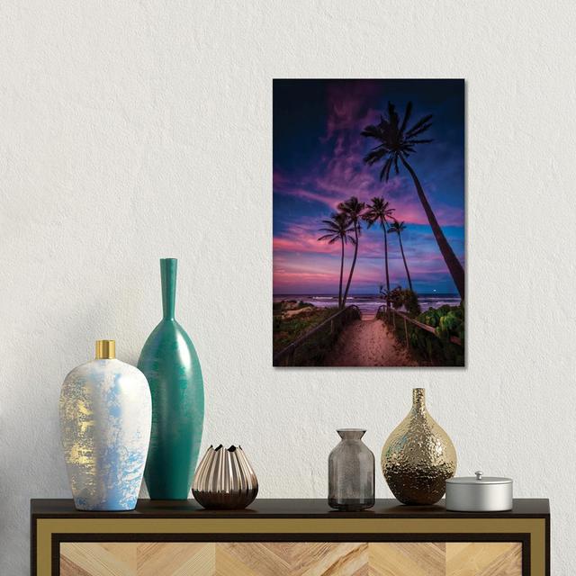 Palm Tranquility by Ben Mulder - Gallery-Wrapped Canvas Giclée on Canvas Beachcrest Home Size: 45.72cm H x 30.48cm W, Format: Wrapped Canvas on Productcaster.