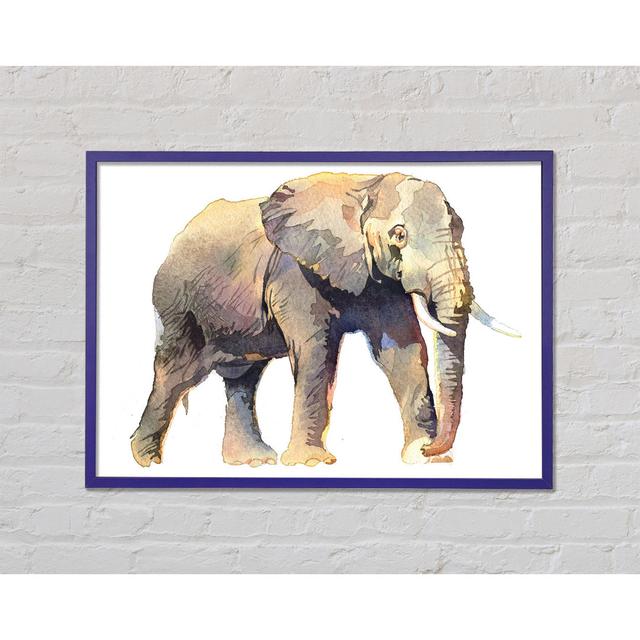 Humble Elephant - Single Picture Frame Art Prints Latitude Vive Size: 59.7cm H x 84.1cm W x 2cm D on Productcaster.