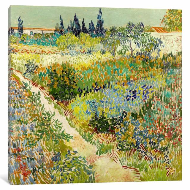 The Garden at Arles by Vincent Van Gogh - Painting Print on Canvas Rosalind Wheeler Frame Option: No Frame, Size: 45.72cm H x 45.72cm W x 1.91cm D on Productcaster.