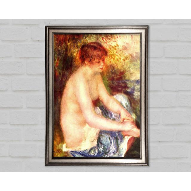 Gerahmtes Leinwandbild Nude In Blue von Renoir Ophelia & Co. Größe: 84,1 cm H x 118,9 cm x 1,5 cm T, Format: Poster mit metallgrauem Rahmen on Productcaster.