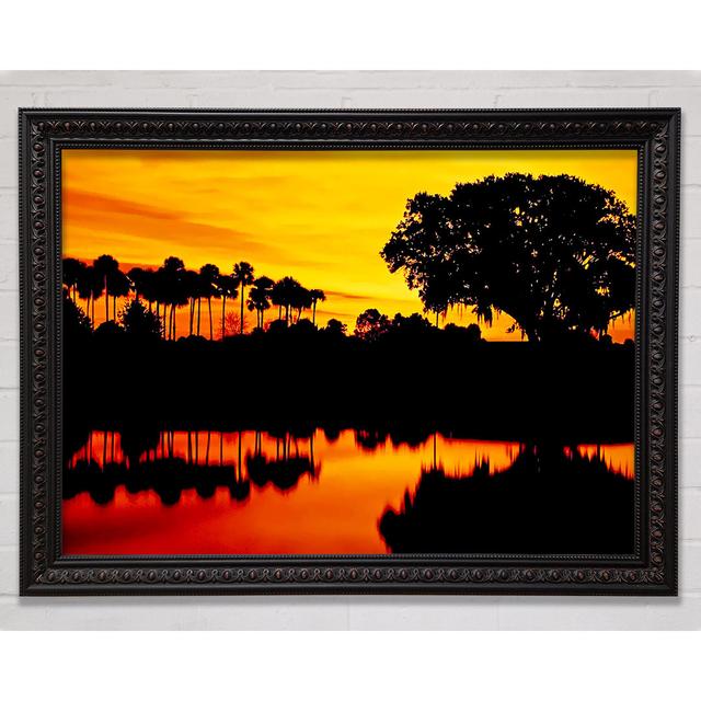 Beautiful Orange River Reflections - Single Picture Frame Art Prints Bright Star Size: 29.7cm H x 42cm W on Productcaster.