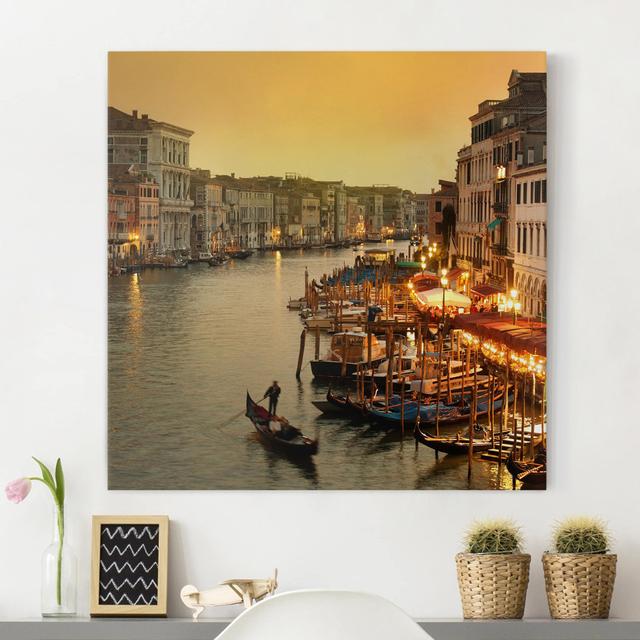 Leinwandbild Grand Canal, Venice East Urban Home Größe: 70 cm H x 70 cm B x 2 cm T on Productcaster.