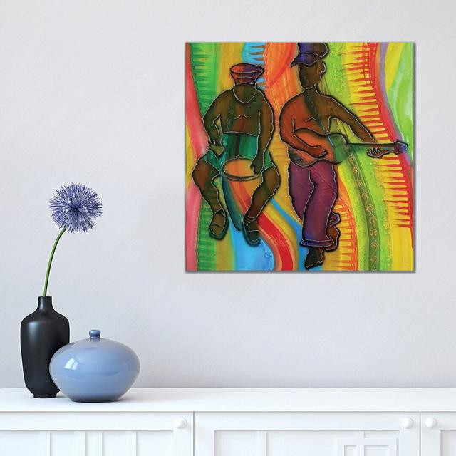 The Musicians by Fred Odle - Wrapped Canvas Painting ClassicLiving Size: 45.72cm H x 45.72cm W x 3.81cm D on Productcaster.