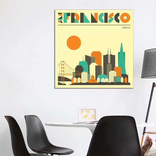 San Francisco Skyline I ClassicLiving Size: 93.98cm H x 93.98cm W x 3.81cm D on Productcaster.