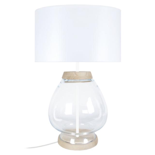 Rosa 60cm Table Lamp Highland Dunes Base Colour: White on Productcaster.