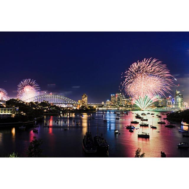 Fireworks - Print 17 Stories Size: 75cm H x 50cm W x 1.8cm D on Productcaster.