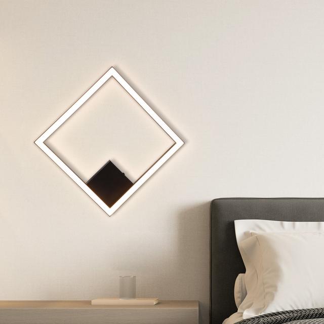 LED Bündige Deckenleuchte Conar 29 cm Modern 3000K Metall Kunststoff (PC) Metro Lane Ausführung der Halterung: Mattschwarz on Productcaster.