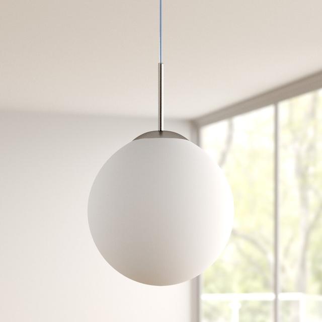 Nixa 1-Light Globe Pendant Corrigan Studio Size: 32.5cm H x 30cm x 30cm D on Productcaster.