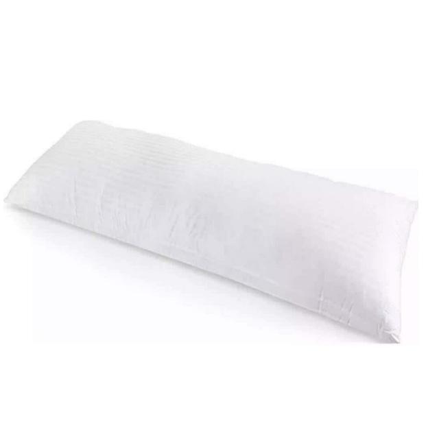 Fibre Medium Support Pillow White Noise Size: 10cm H x 130cm W x 25cm D on Productcaster.