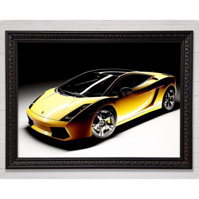 Lamborghini Yellow Stunner - Print Bright Star Size: 21cm H x 29.7cm W on Productcaster.