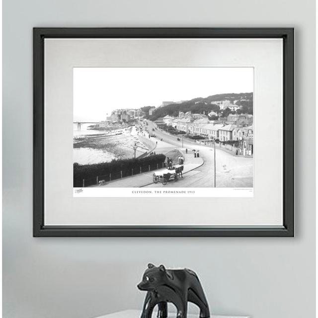 'Clevedon, the Promenade 1913' - Picture Frame Photograph Print on Paper The Francis Frith Collection Size: 60cm H X 80cm W x 2cm D on Productcaster.