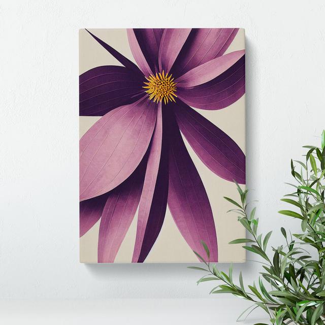 The Tranquil Flower - Wrapped Canvas Print 17 Stories Size: 60cm H x 35cm W x 3cm D on Productcaster.