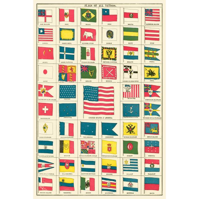 Flags of All Nations III - Wrapped Canvas Graphic Art Ebern Designs Size: 30cm H x 20cm W on Productcaster.