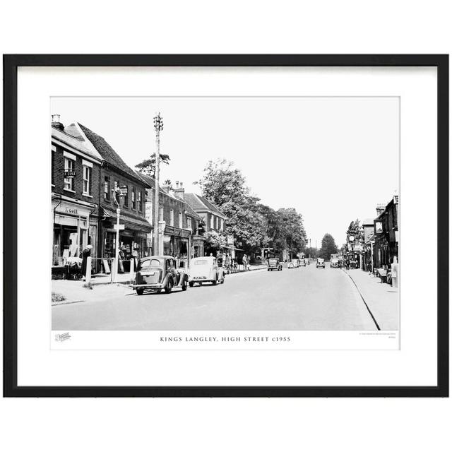 'Kings Langley, High Street C1955' by Francis Frith - Picture Frame Photograph Print on Paper The Francis Frith Collection Size: 60cm H x 80cm W x 2.3 on Productcaster.