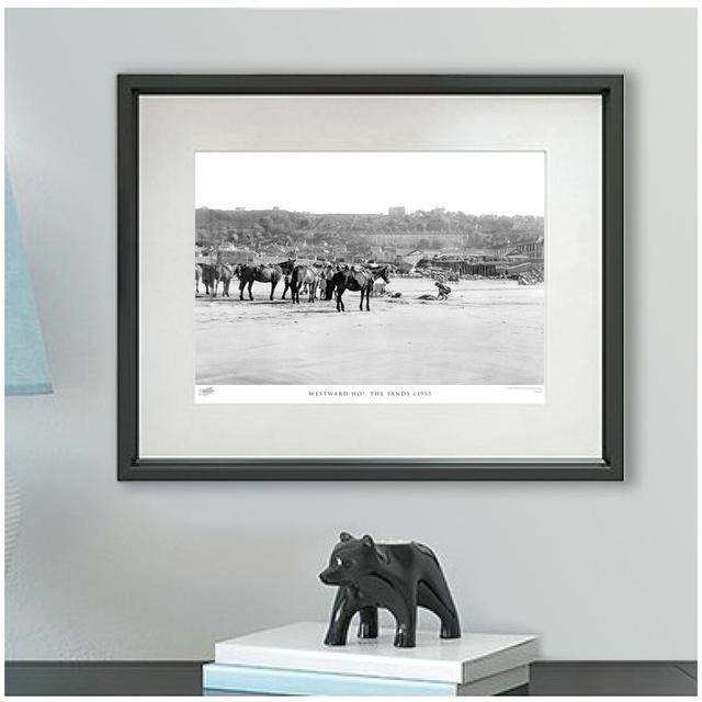 'Westward Ho!, the Sands C1955' by Francis Frith - Picture Frame Photograph Print on Paper The Francis Frith Collection Size: 28cm H x 36cm W x 2.3cm on Productcaster.