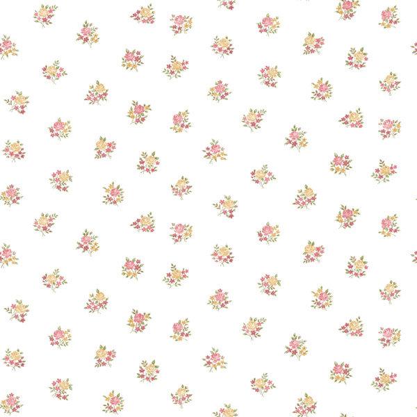 Narrows Country Cottage Floral Motif 10m x 53cm Wallpaper Roll Brambly Cottage Colour: Yellow/Red/Green on Productcaster.