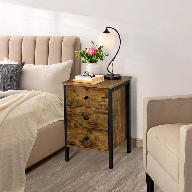 Berlanga Iron Bedside Table Borough Wharf on Productcaster.