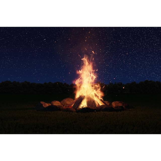 Big Bonfire by BrilliantEye - Wrapped Canvas Print Latitude Run Size: 51cm H x 76cm W on Productcaster.