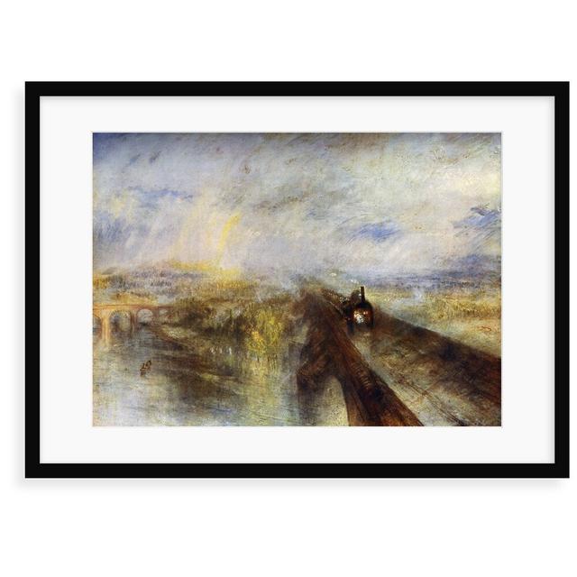 Rain, Steam and Speed - the Great Western Railway by J.M.W. Turner - Painting Print East Urban Home Size: 70 cm H x 100 cm W x 2.3 cm D, Format: Frame on Productcaster.