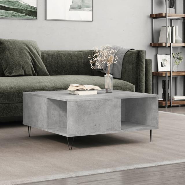 Couchtisch Insani mit Stauraum ScanMod Design Farbe: Betongrau on Productcaster.