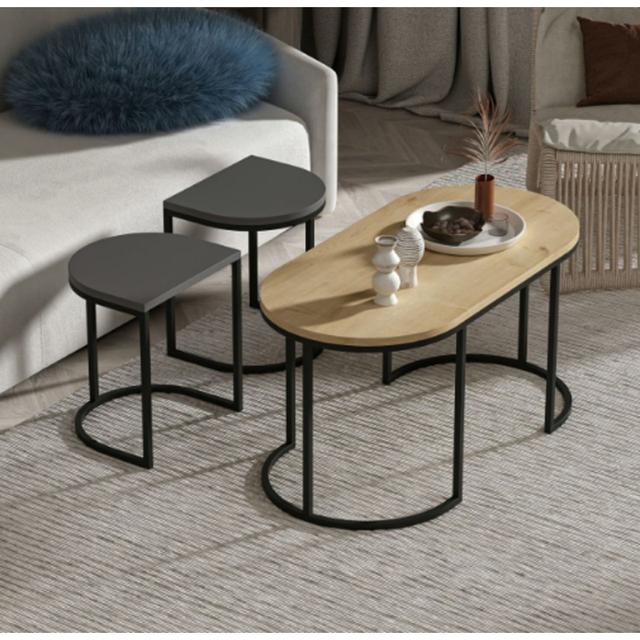 Nesting Center Coffee Table -artisan/anthracite Ebern Designs on Productcaster.