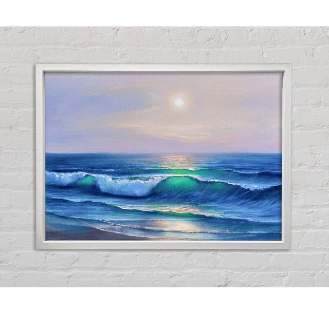 The Waves At Dusk - Print Bright Star Size: 59.7cm H x 84.1cm W x 3.3cm D on Productcaster.