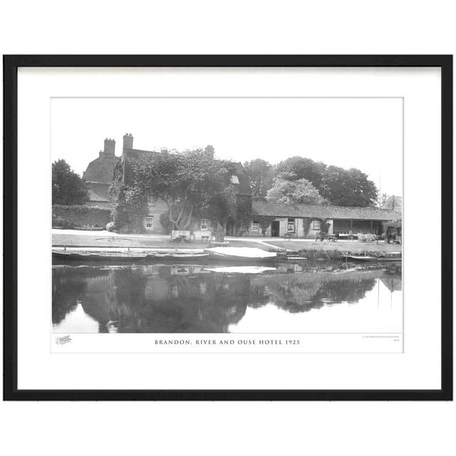 'Brandon, River and Ouse Hotel 1925' - Picture Frame Photograph Print on Paper The Francis Frith Collection Size: 28cm H x 36cm W x 2.3cm D on Productcaster.